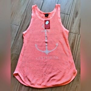 Bathing Suit Cover Up Coral Mesh Spirit NWT M